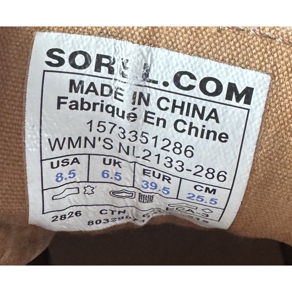 Sorel Out-N-About Duck Boots Size 8.5 Waterproof Rain Ankle Bootie Lace Up Brown - Picture 4 of 4